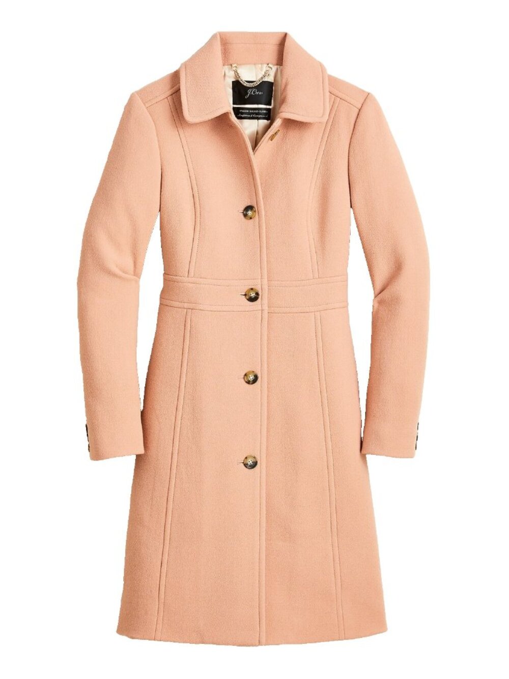NWT J.Crew Classic Lady Day Coat in Taupe Italian Doublecloth Wool Thinsulate 2